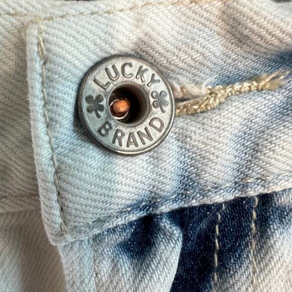 Lucky Brand The Cutoff bleached raw hem denim jeans shorts Size 6/28 - Picture 5 of 16